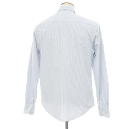 【中古】ピーティートリノ PT TORINO オックスフォード ストライプ ボタンダウンシャツ ライトブルーxホワイト【サイズ39】【 状態ランクB 】【 メンズ+A16 】