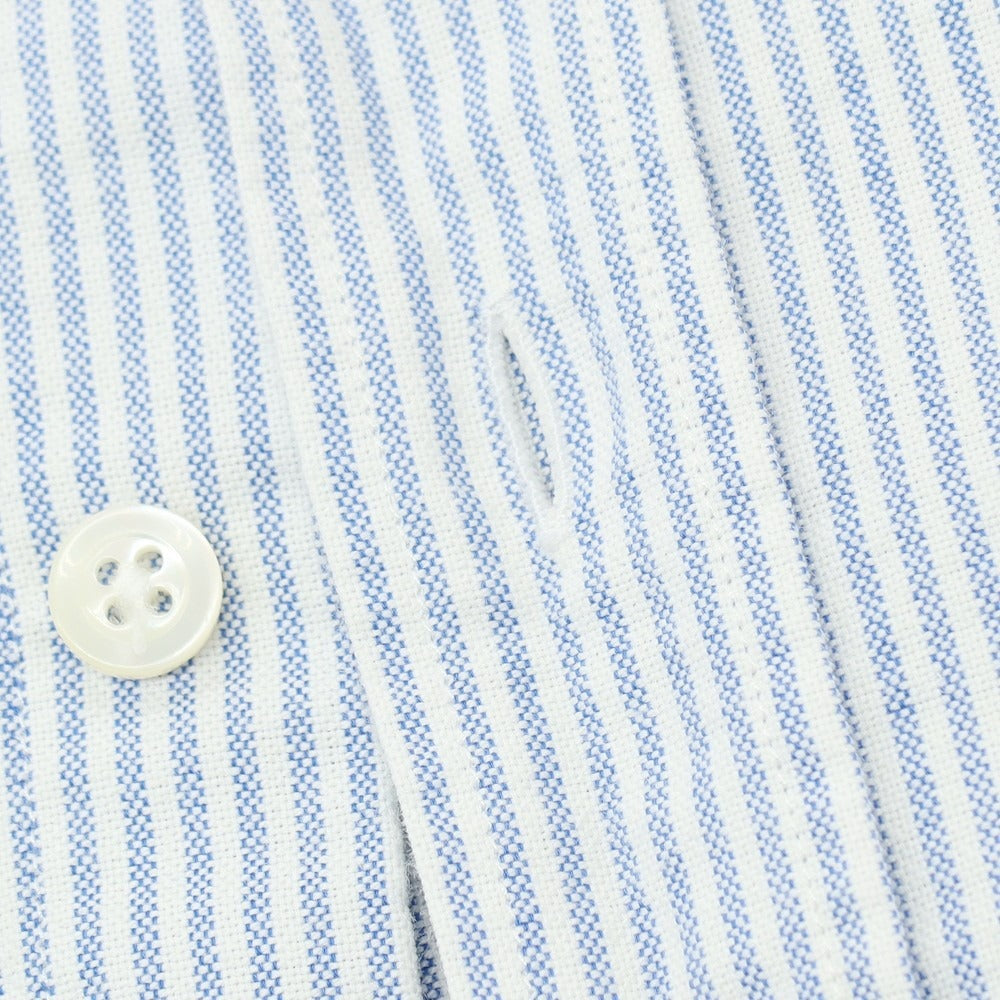 【中古】ピーティートリノ PT TORINO オックスフォード ストライプ ボタンダウンシャツ ライトブルーxホワイト【サイズ39】【 状態ランクB 】【 メンズ+A16 】