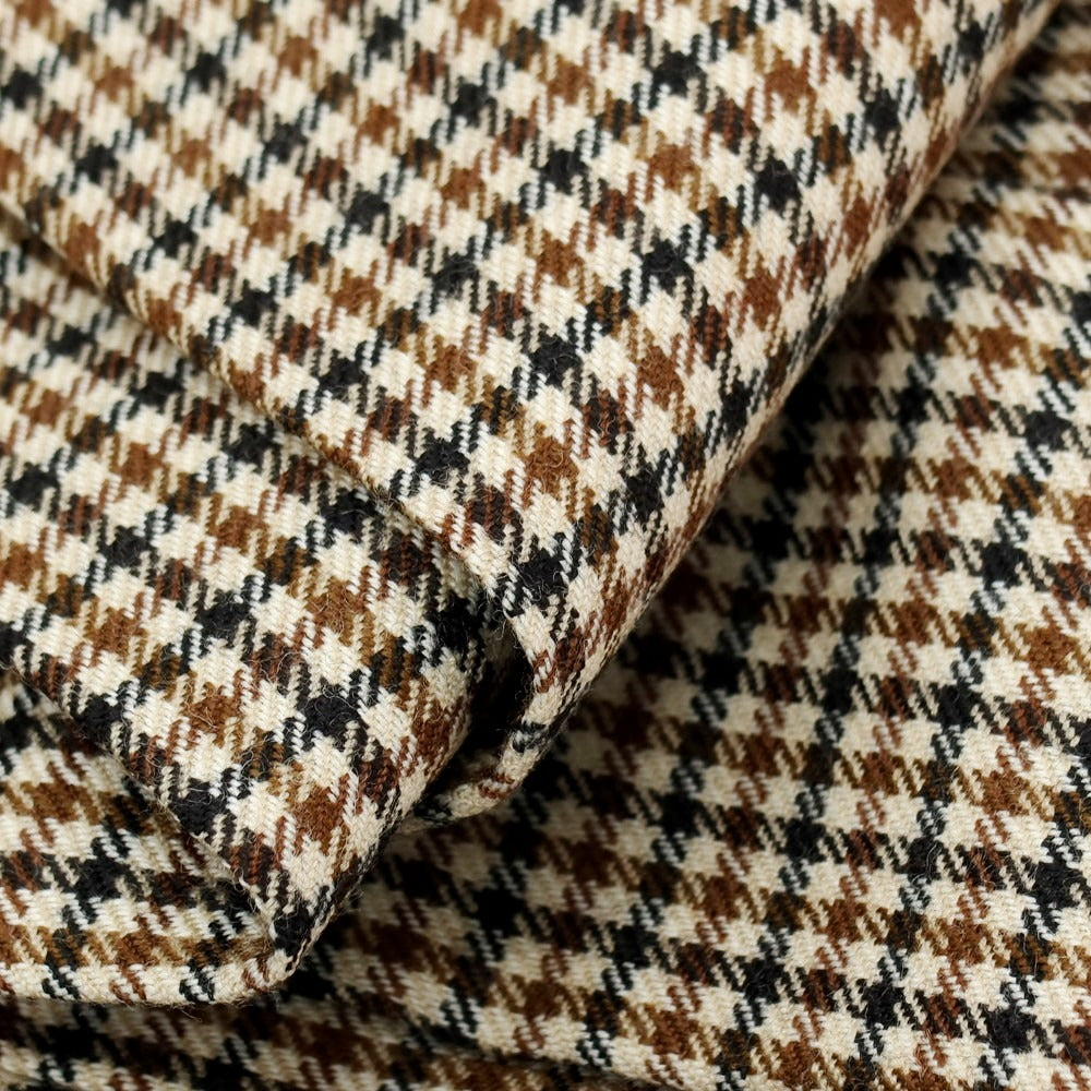 【中古】ピーティートリノ PT TORINO THE REBEL ウール ハウンドトゥース柄 イージースラックスパンツ ブラウン系【サイズ32】【 状態ランクC 】【 メンズ 】