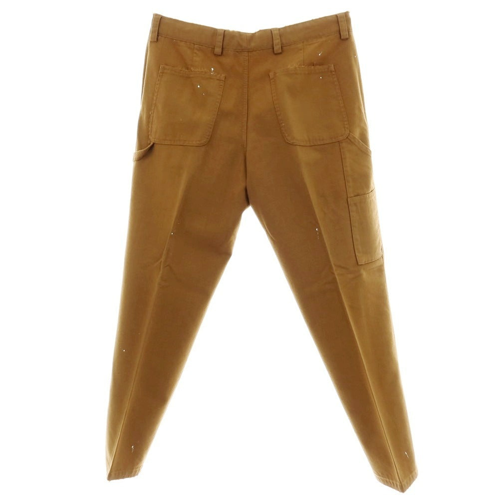 【中古】ピーティートリノ PT TORINO THE WORKER ウールモヘヤ リペア加工 ワークパンツ ブラウン【サイズ32】【 状態ランクB 】【 メンズ 】[APD]