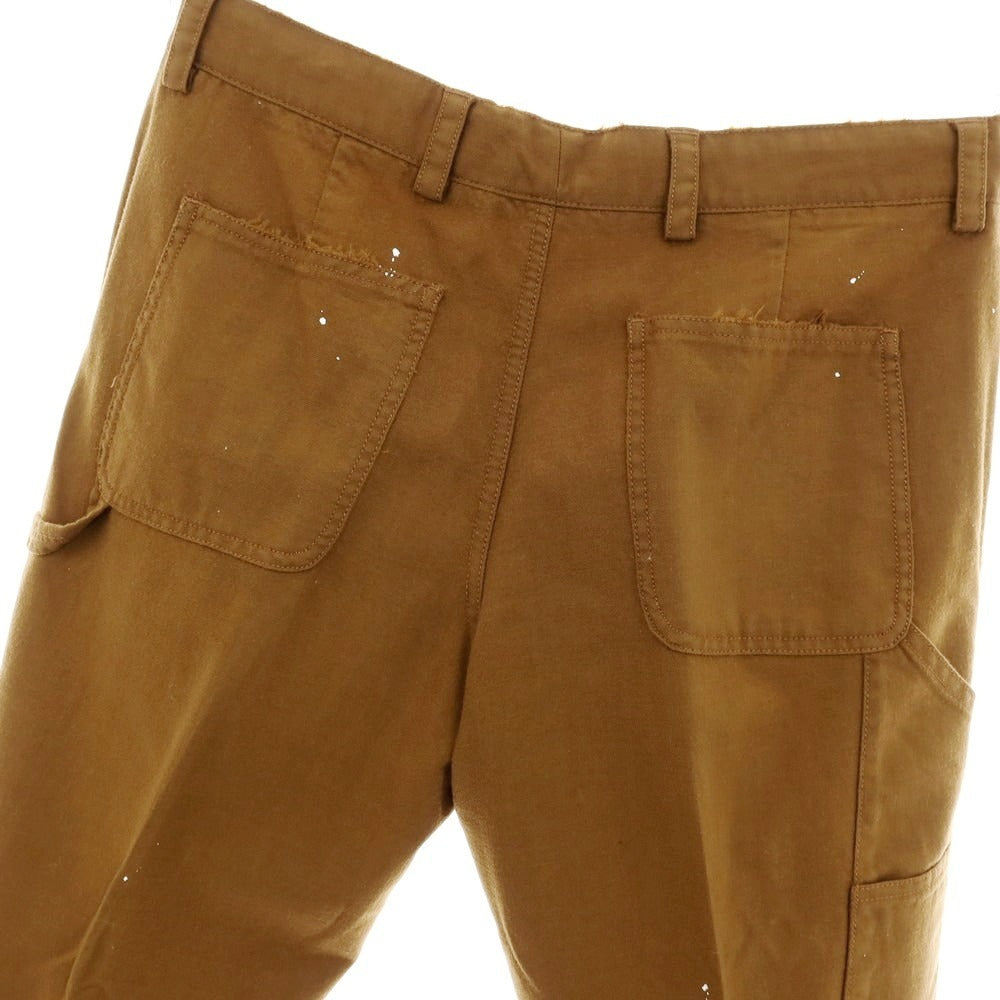 【中古】ピーティートリノ PT TORINO THE WORKER ウールモヘヤ リペア加工 ワークパンツ ブラウン【サイズ32】【 状態ランクB 】【 メンズ 】