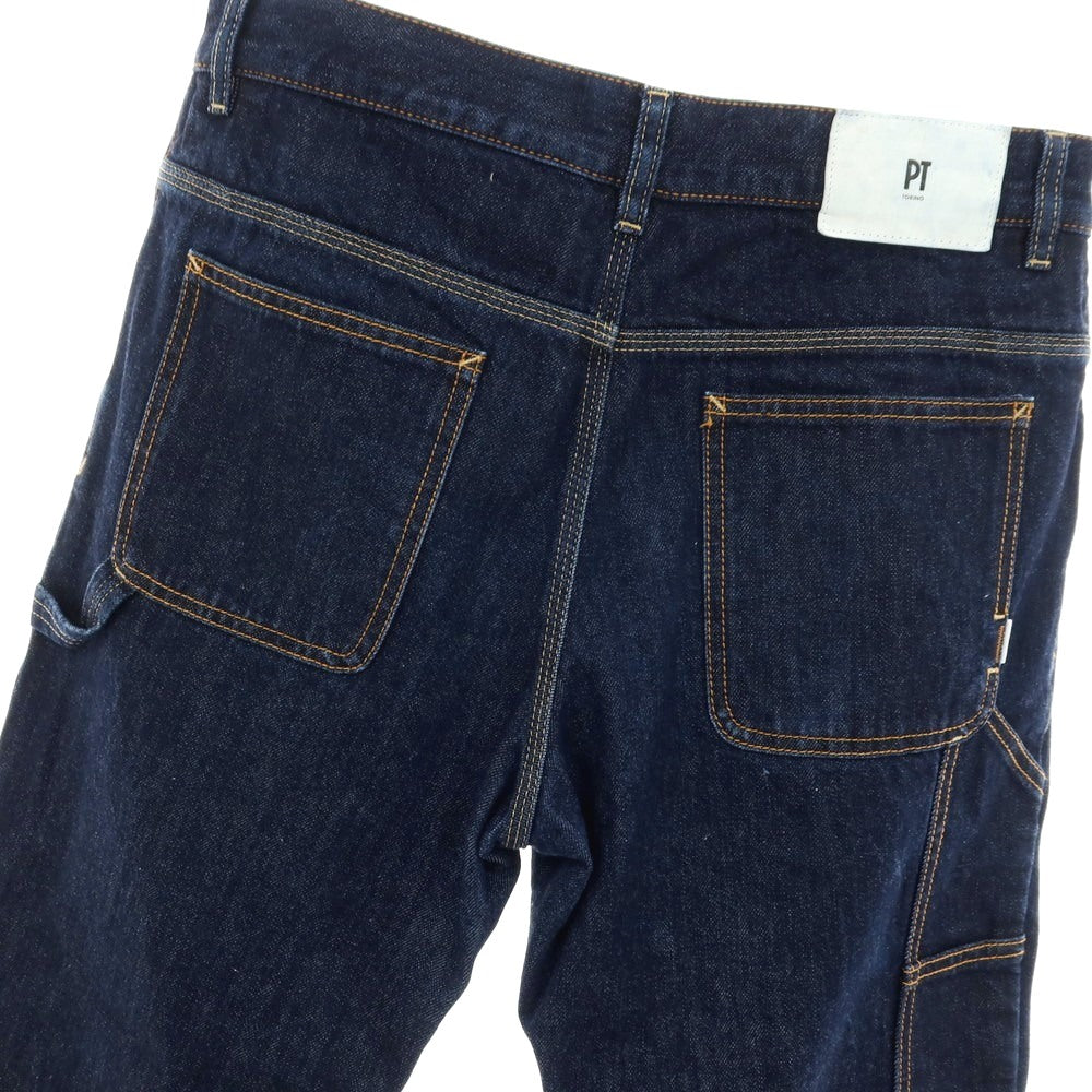 【中古】ピーティートリノ デニム PT TORINO DENIM REBEL WORK コットン ペインター デニムパンツ ジーンズ ネイビー【サイズ32】【 状態ランクC 】【 メンズ 】