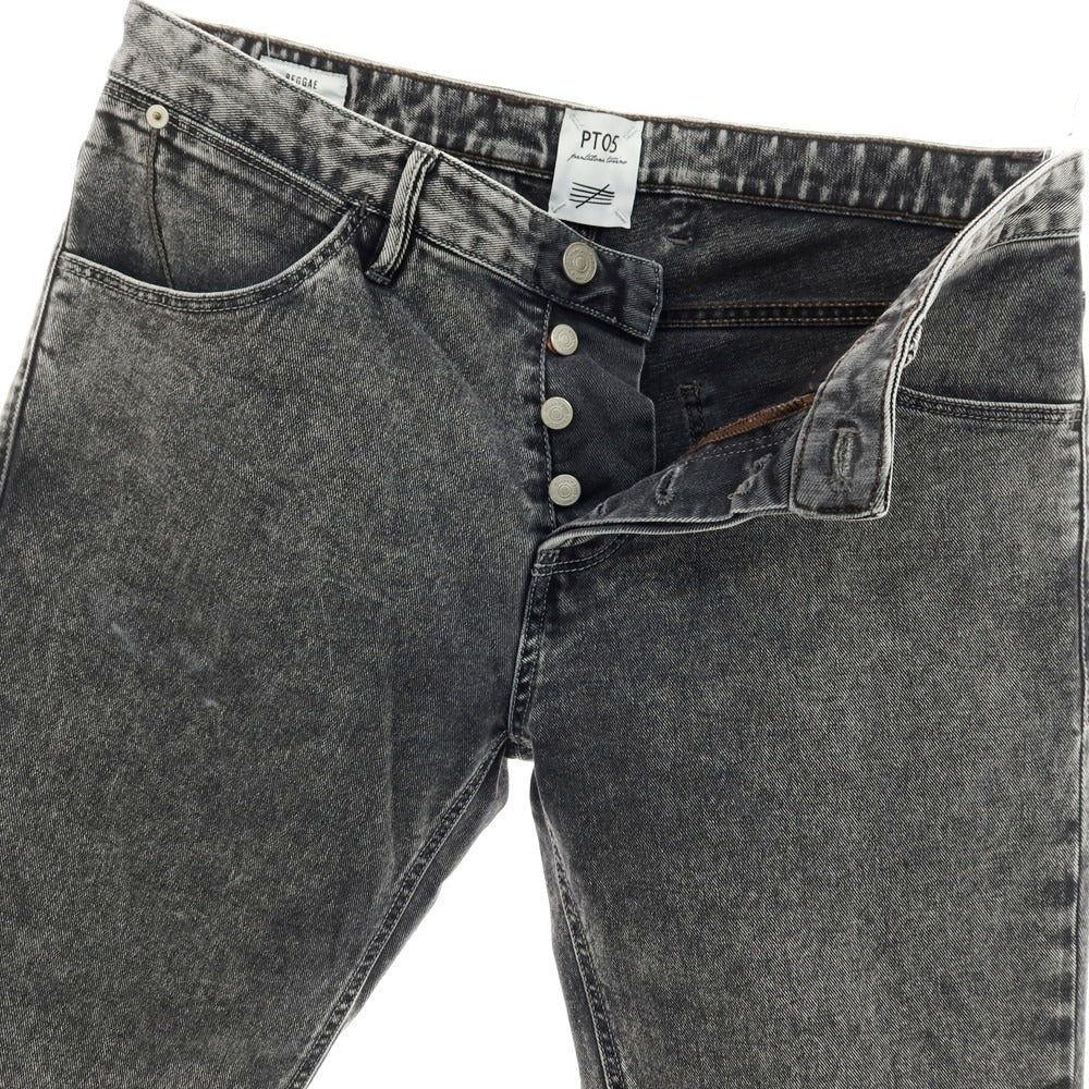 【中古】ピーティーゼロチンクエ PT05 REGGAE ストレッチ コットン デニムパンツ ジーンズ グレーブラック【サイズ32】【 状態ランクC 】【 メンズ 】