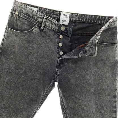 【中古】ピーティーゼロチンクエ PT05 REGGAE ストレッチ コットン デニムパンツ ジーンズ グレーブラック【サイズ32】【 状態ランクC 】【 メンズ 】