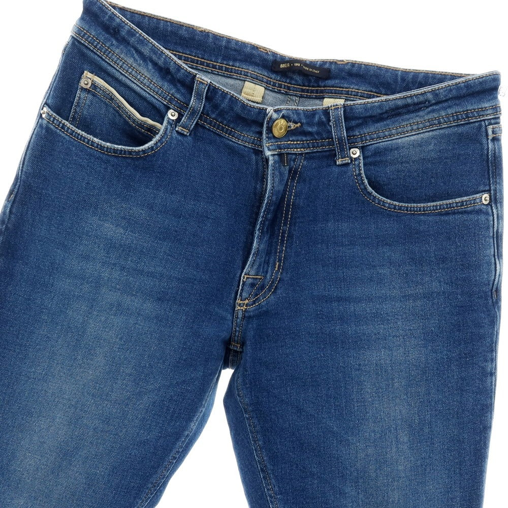 【中古】ブリリア1949 BRIGLIA 1949 DNM RIBOT ストレッチ コットン デニムパンツ ジーンズ ブルー【サイズ48】【 状態ランクC 】【 メンズ 】