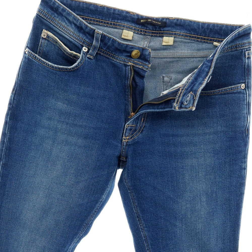 【中古】ブリリア1949 BRIGLIA 1949 DNM RIBOT ストレッチ コットン デニムパンツ ジーンズ ブルー【サイズ48】【 状態ランクC 】【 メンズ 】