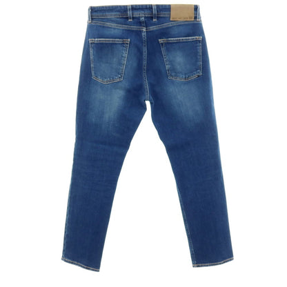 【中古】ブリリア1949 BRIGLIA 1949 DNM RIBOT ストレッチ コットン デニムパンツ ジーンズ ブルー【サイズ48】【 状態ランクC 】【 メンズ 】