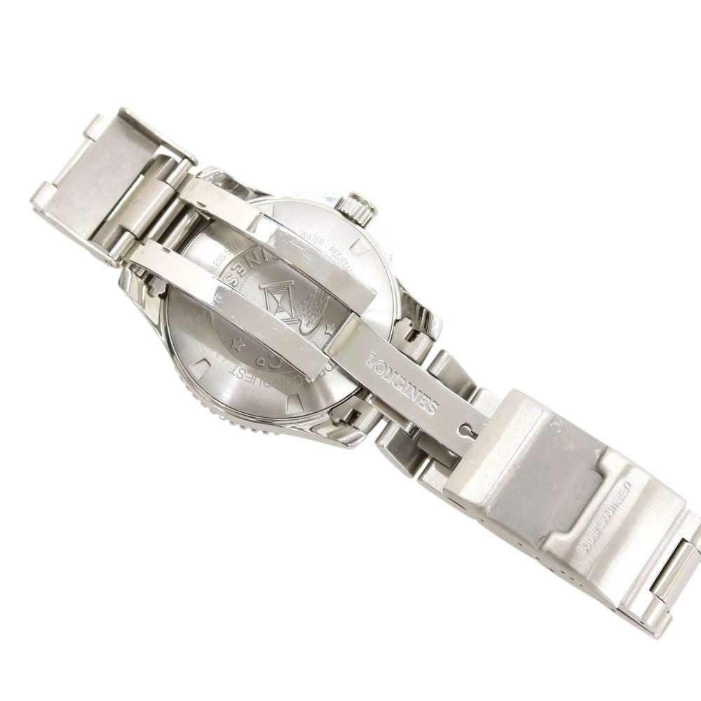 【中古】ロンジン LONGINES LN-L37304566 ステンレススチール クォーツ式 腕時計 シルバーxブラック【 状態ランクA 】【 メンズ 】