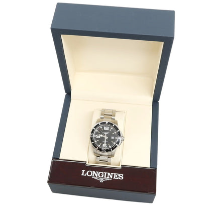 【中古】ロンジン LONGINES LN-L37304566 ステンレススチール クォーツ式 腕時計 シルバーxブラック【 状態ランクA 】【 メンズ 】