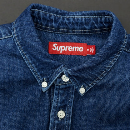 【中古】シュプリーム Supreme 2025年秋冬 Small Box Denim Shirt デニムシャツ ネイビー【サイズM】【 状態ランクB 】【 メンズ 】