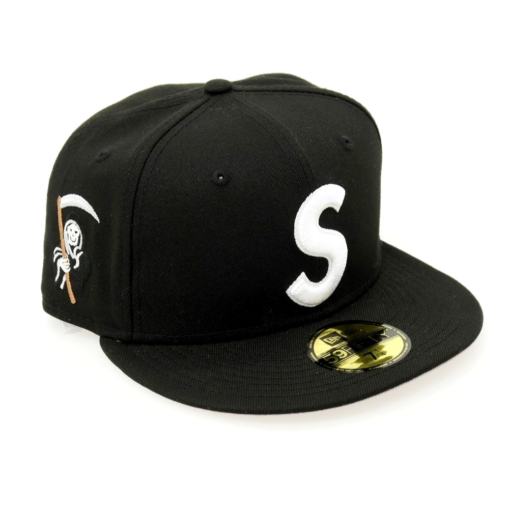 【中古】【未使用】シュプリーム Supreme 2025年秋冬 Reaper S Logo New Era キャップ ブラック【サイズ7 1/4】【 状態ランクS 】【 メンズ 】