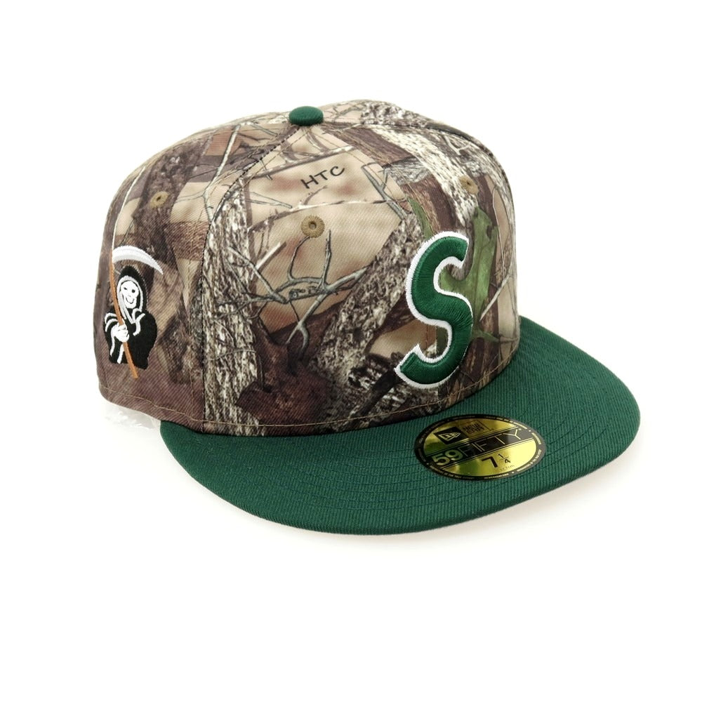 【中古】【未使用】シュプリーム Supreme 2025年秋冬 Reaper S Logo New Era キャップ ブラウンxグリーン【サイズ7 1/4】【 状態ランクS 】【 メンズ 】