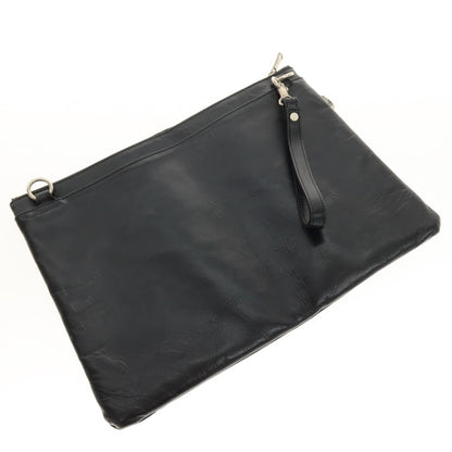 【中古】エルイーディーバイツ L.E.D.BITES レザー クラッチバッグ ブラック【 状態ランクC 】【 メンズ 】