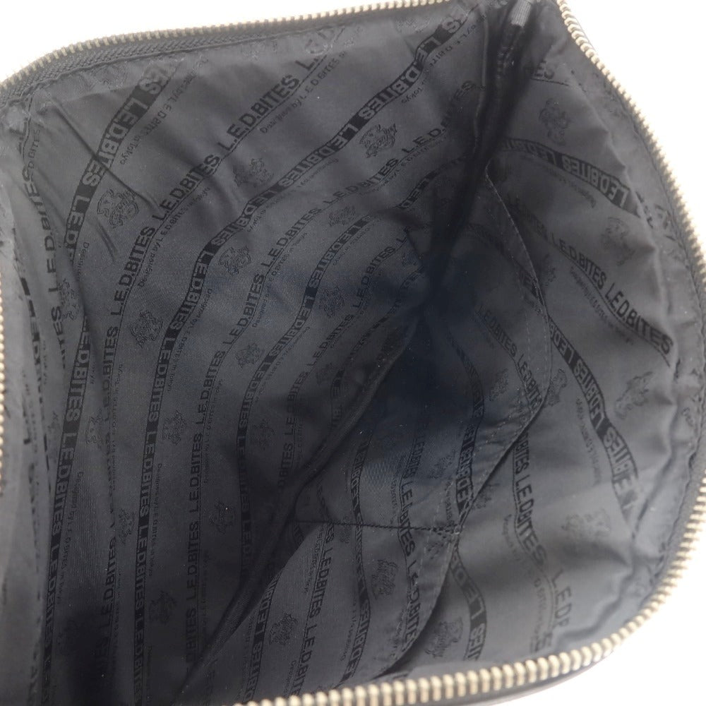 【中古】エルイーディーバイツ L.E.D.BITES レザー クラッチバッグ ブラック【 状態ランクC 】【 メンズ 】