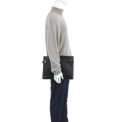 【中古】エルイーディーバイツ L.E.D.BITES レザー クラッチバッグ ブラック【 状態ランクC 】【 メンズ 】
