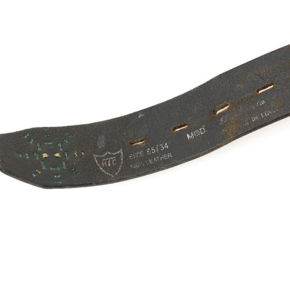 【中古】エイチティーシー HTC レザー スタッズ ベルト ブラック【サイズ85/34】【 状態ランクC 】【 メンズ 】