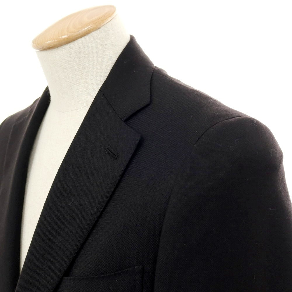 【中古】イザイア ISAIA ウール GREGORY 3つボタンスーツ ブラック【サイズ44】【 状態ランクD 】【 メンズ 】