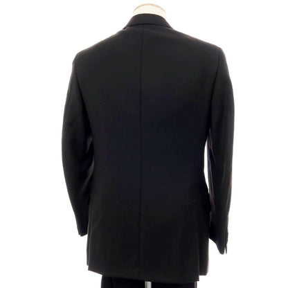 【中古】イザイア ISAIA ウール GREGORY 3つボタンスーツ ブラック【サイズ44】【 状態ランクD 】【 メンズ 】