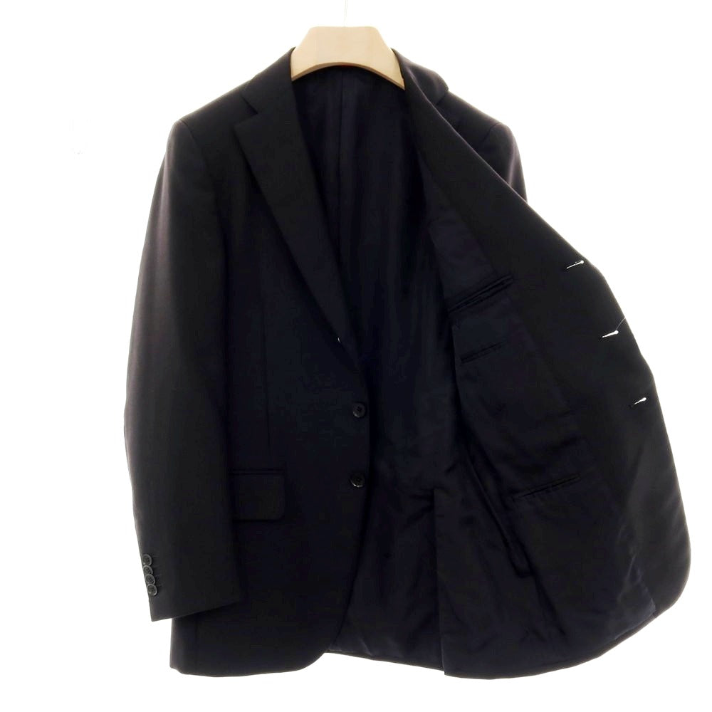 【中古】イザイア ISAIA ウール GREGORY 3つボタンスーツ ブラック【サイズ44】【 状態ランクD 】【 メンズ 】