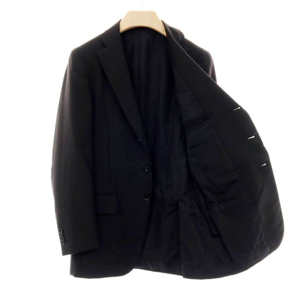 【中古】イザイア ISAIA ウール GREGORY 3つボタンスーツ ブラック【サイズ44】【 状態ランクD 】【 メンズ 】