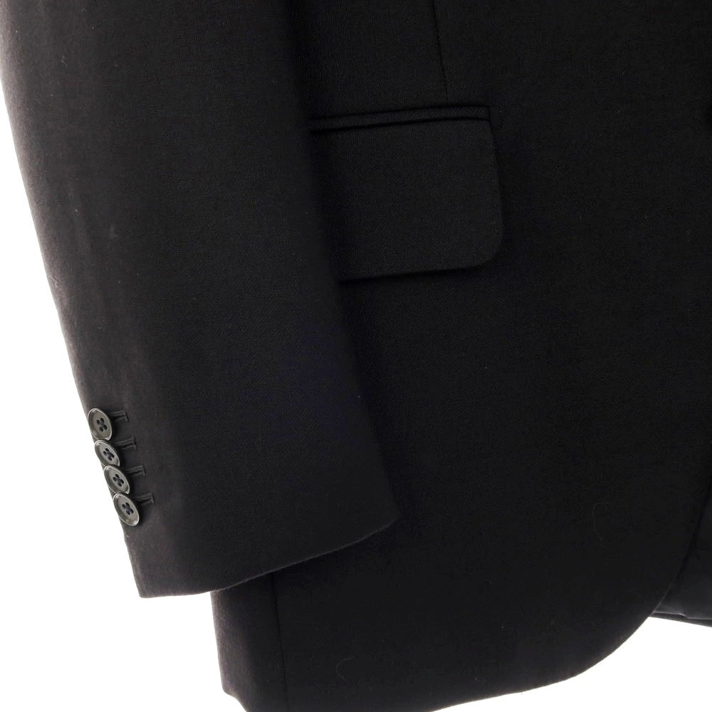 【中古】イザイア ISAIA ウール GREGORY 3つボタンスーツ ブラック【サイズ44】【 状態ランクD 】【 メンズ 】