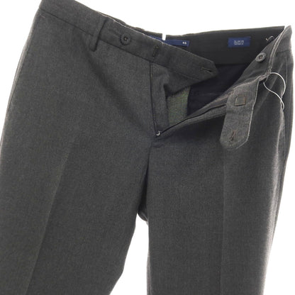 【中古】インコテックス INCOTEX ストレッチ ウールポリエステル ドレススラックスパンツ ダークグレー【サイズ46】【 状態ランクB 】【 メンズ 】