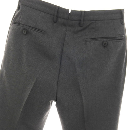 【中古】インコテックス INCOTEX ストレッチ ウールポリエステル ドレススラックスパンツ ダークグレー【サイズ46】【 状態ランクB 】【 メンズ 】