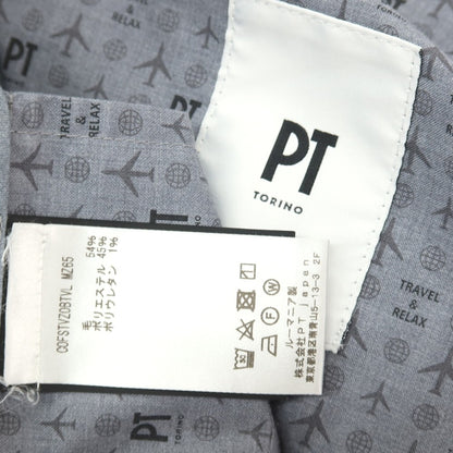 【中古】ピーティートリノ PT TORINO ストレッチ ウールポリエステル ドレススラックスパンツ ダークグレー【サイズ46】【 状態ランクC 】【 メンズ 】