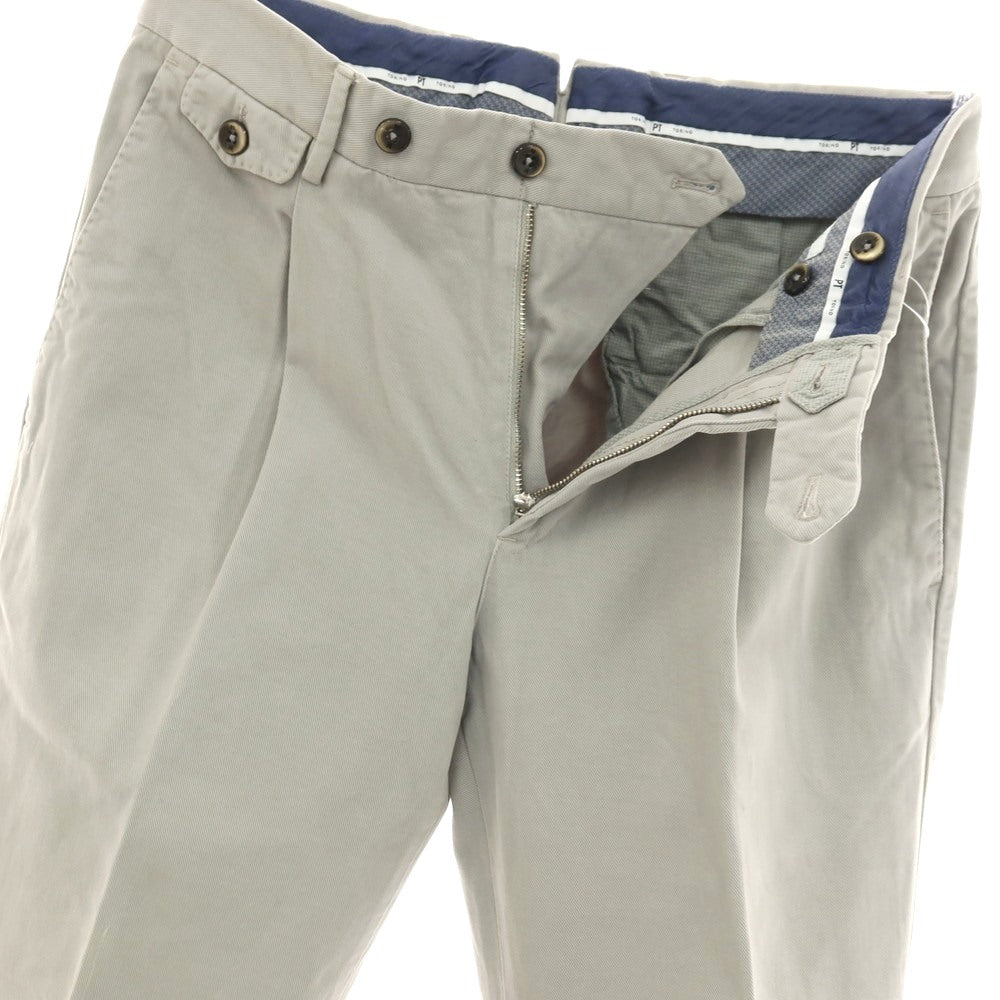 【中古】ピーティートリノ PT TORINO コットンウール カジュアルスラックスパンツ ライトグレー【サイズ46】【 状態ランクB 】【 メンズ 】