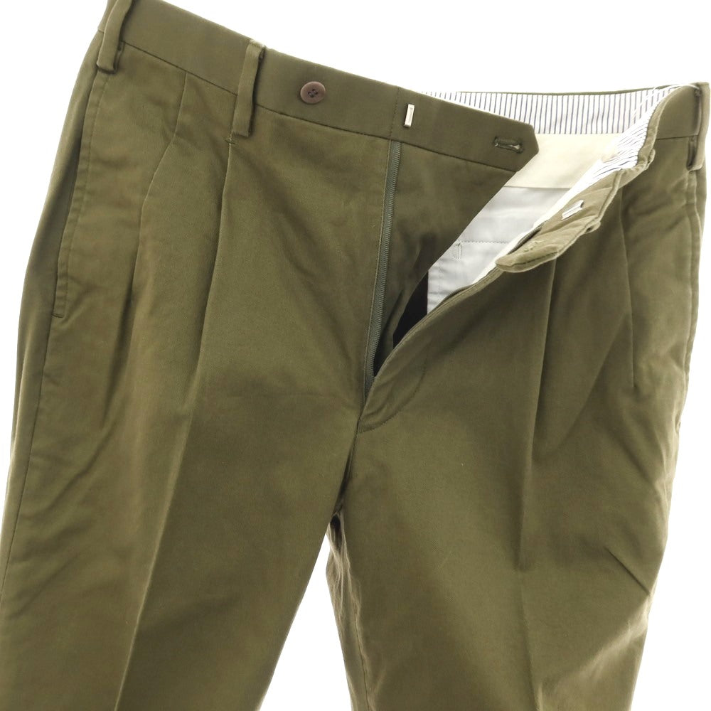 【中古】エスオー SO ストレッチ コットン カジュアルスラックスパンツ オリーブ【サイズ44】【 状態ランクC 】【 メンズ 】