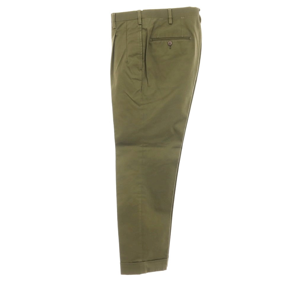 【中古】エスオー SO ストレッチ コットン カジュアルスラックスパンツ オリーブ【サイズ44】【 状態ランクC 】【 メンズ 】