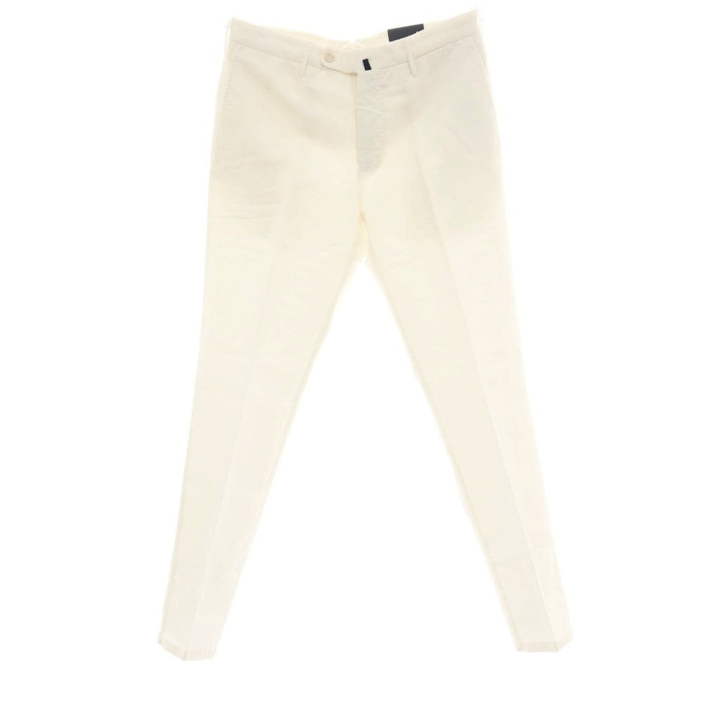 【中古】【未使用】インコテックス スローウェア INCOTEX SLOWEAR リネンコットン カジュアルスラックスパンツ オフホワイト【サイズ46】【 状態ランクS 】【 メンズ 】