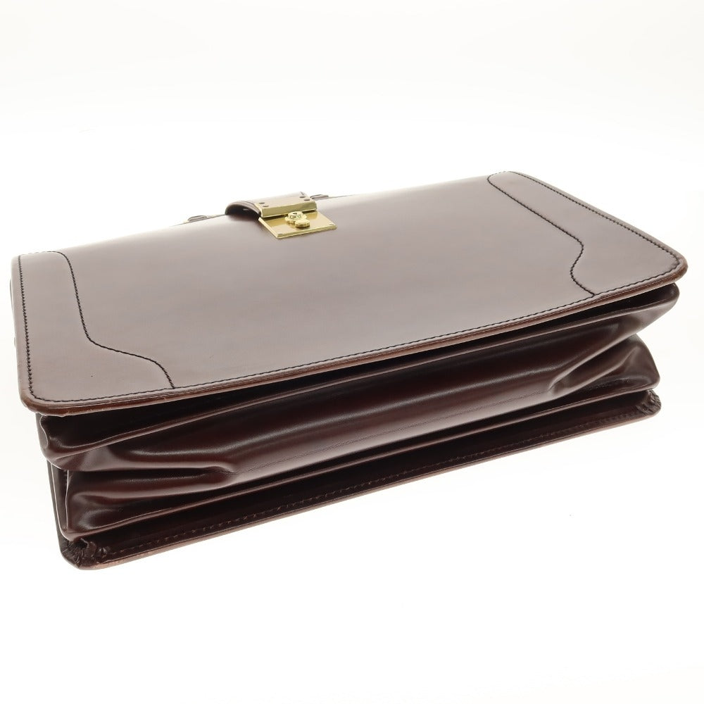 【中古】パップワース PAPWORTH レザー ダレスバッグ ブラウン【 状態ランクC 】【 メンズ 】