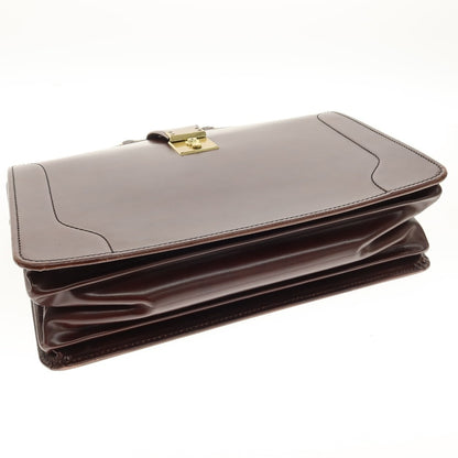 【中古】パップワース PAPWORTH レザー ダレスバッグ ブラウン【 状態ランクC 】【 メンズ 】
