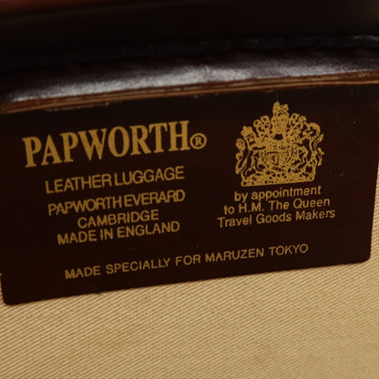 【中古】パップワース PAPWORTH レザー ダレスバッグ ブラウン【 状態ランクC 】【 メンズ 】