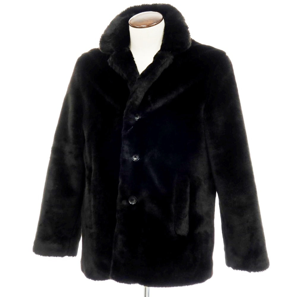 【中古】シュプリーム Supreme 2015年春夏 Faux Fur Coat ファーコート ブラック【 サイズL 】【 状態ランクB 】【 メンズ 】