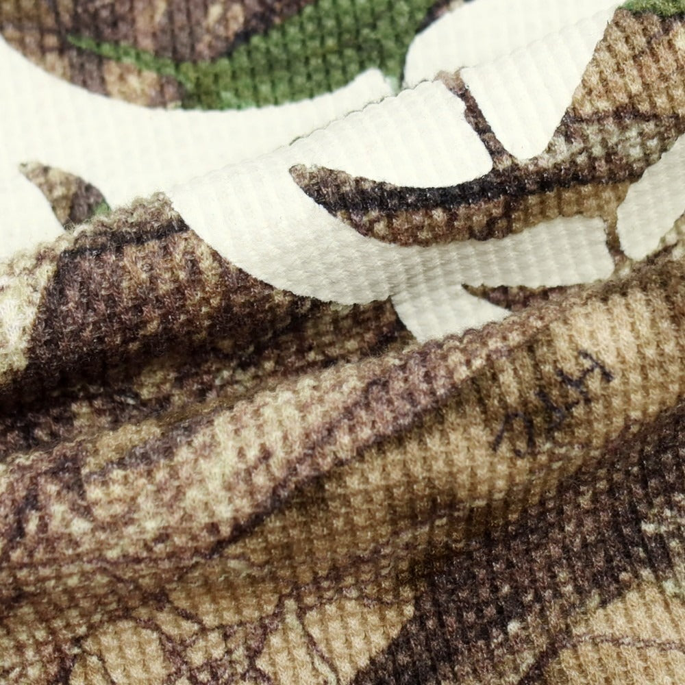 【中古】シュプリーム Supreme Hanes Bones Thermal Crew フォールカモ 長袖Ｔシャツ ブラウン系【サイズM】【 状態ランクA 】【 メンズ 】