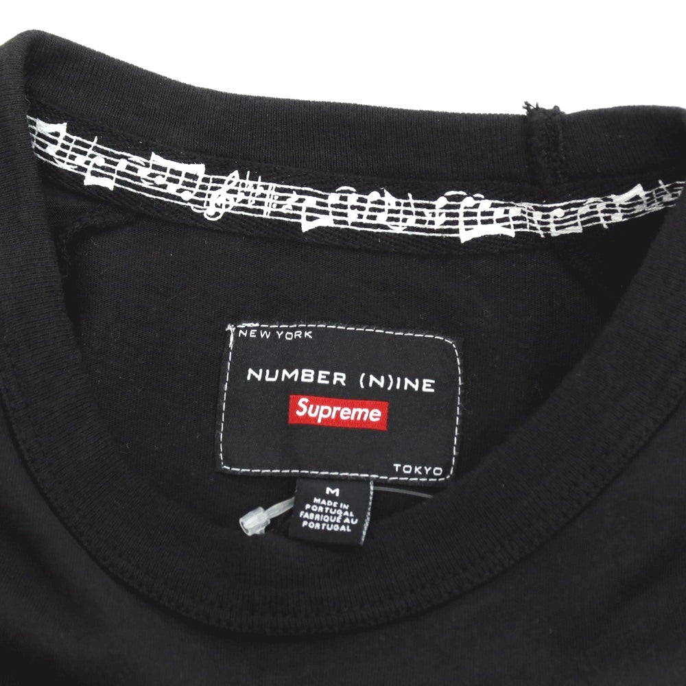 【中古】シュプリーム Supreme × Number (N)ine、Mickey Mouse 2025年秋冬 Raglan L/S Top 長袖Ｔシャツ ブラック【サイズM】【 状態ランクA 】【 メンズ 】