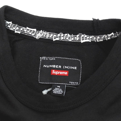 【中古】シュプリーム Supreme × Number (N)ine、Mickey Mouse 2025年秋冬 Raglan L/S Top 長袖Ｔシャツ ブラック【サイズM】【 状態ランクA 】【 メンズ 】