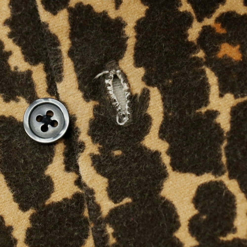 【中古】シュプリーム Supreme 2025年秋冬 Flannel Pajama Shirt レオパード柄 カジュアルシャツ ベージュxブラック【サイズM】【 状態ランクA 】【 メンズ 】