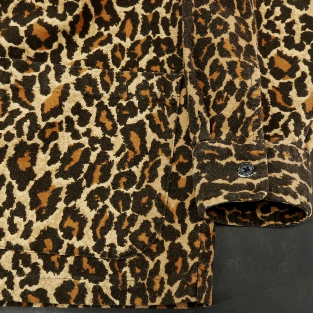 【中古】シュプリーム Supreme 2025年秋冬 Flannel Pajama Shirt レオパード柄 カジュアルシャツ ベージュxブラック【サイズM】【 状態ランクA 】【 メンズ 】