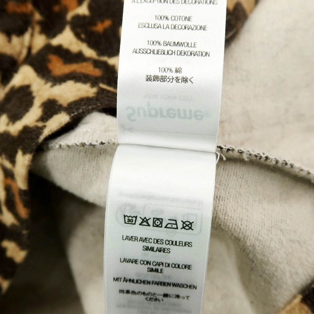 【中古】シュプリーム Supreme 2025年秋冬 Flannel Pajama Shirt レオパード柄 カジュアルシャツ ベージュxブラック【サイズM】【 状態ランクA 】【 メンズ 】