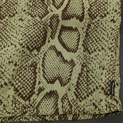 【中古】シュプリーム Supreme 2024年春夏 Snake S/S Shirt 半袖シャツ グリーンxブラウン【サイズS】【 状態ランクB 】【 メンズ 】