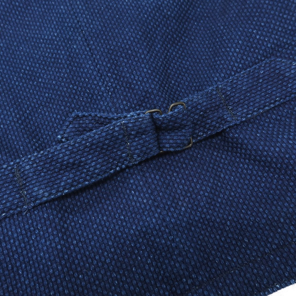 【中古】モモタロウ ジーンズ MOMOTARO JEANS コットン ベスト ネイビーブルー【サイズ36】【 状態ランクB 】【 メンズ 】