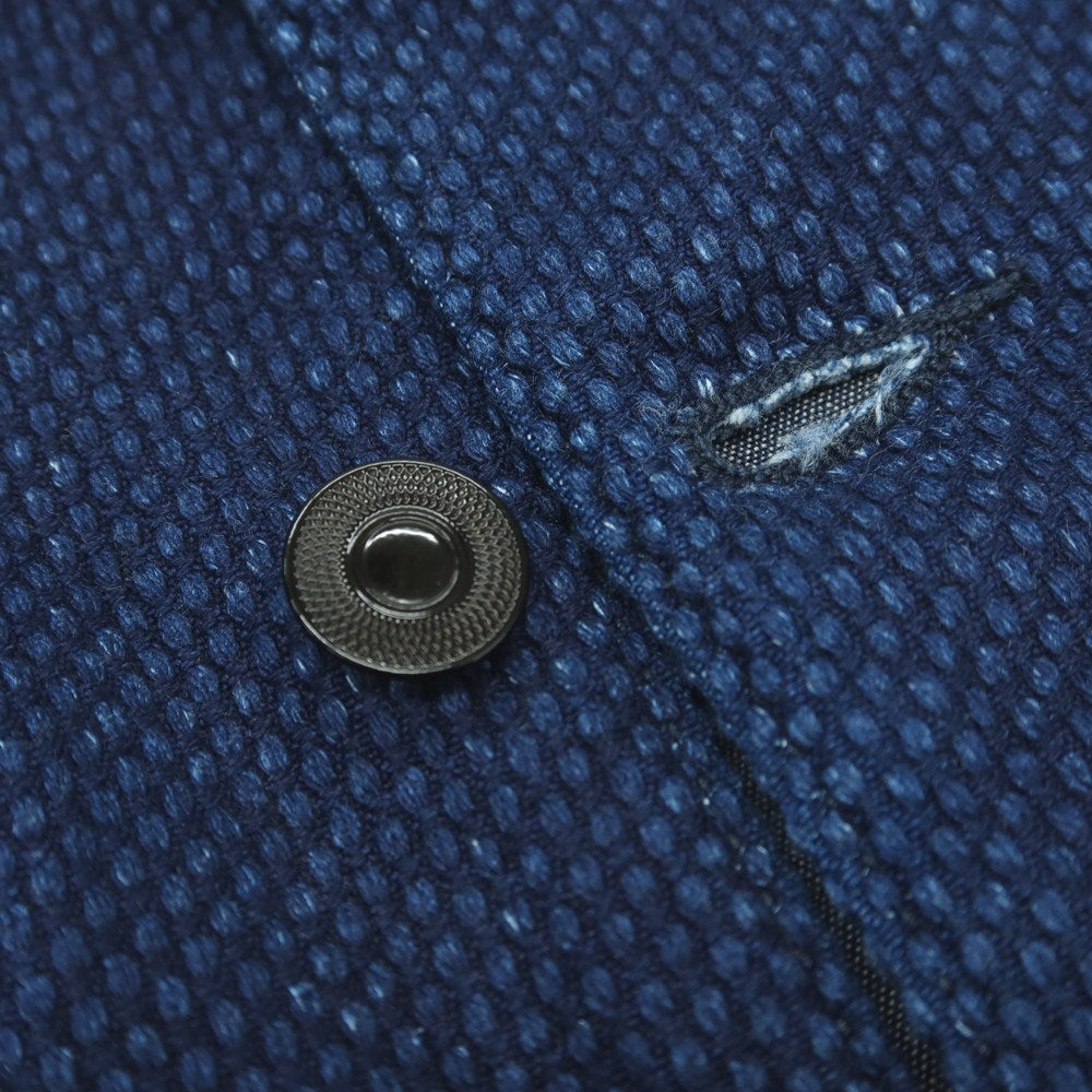 【中古】モモタロウ ジーンズ MOMOTARO JEANS コットン ベスト ネイビーブルー【サイズ36】【 状態ランクB 】【 メンズ 】