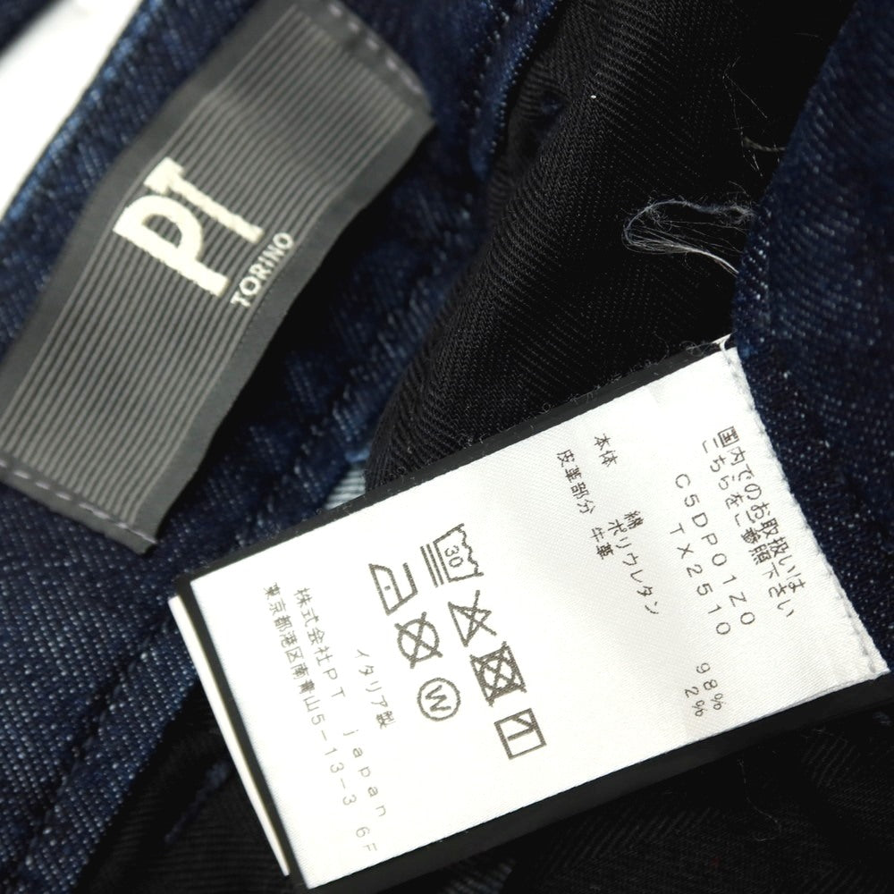 【中古】ピーティートリノ デニム PT TORINO DENIM ストレッチ コットン デニムパンツ ジーンズ ネイビー【サイズ28】【 状態ランクB 】【 メンズ 】