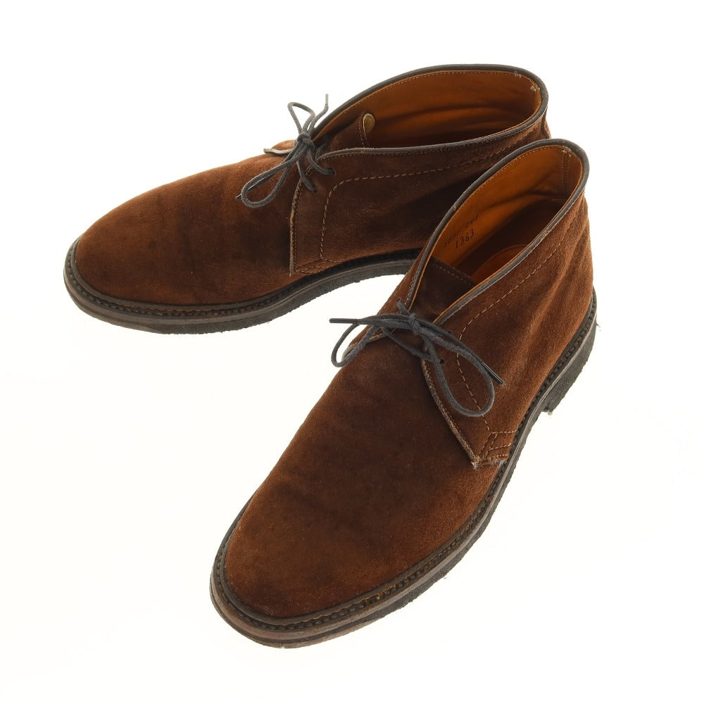【中古】オールデン ALDEN SHIPS別注 スエード チャッカブーツ ブラウン【サイズ7 1/2D】【 状態ランクC 】【 メンズ 】