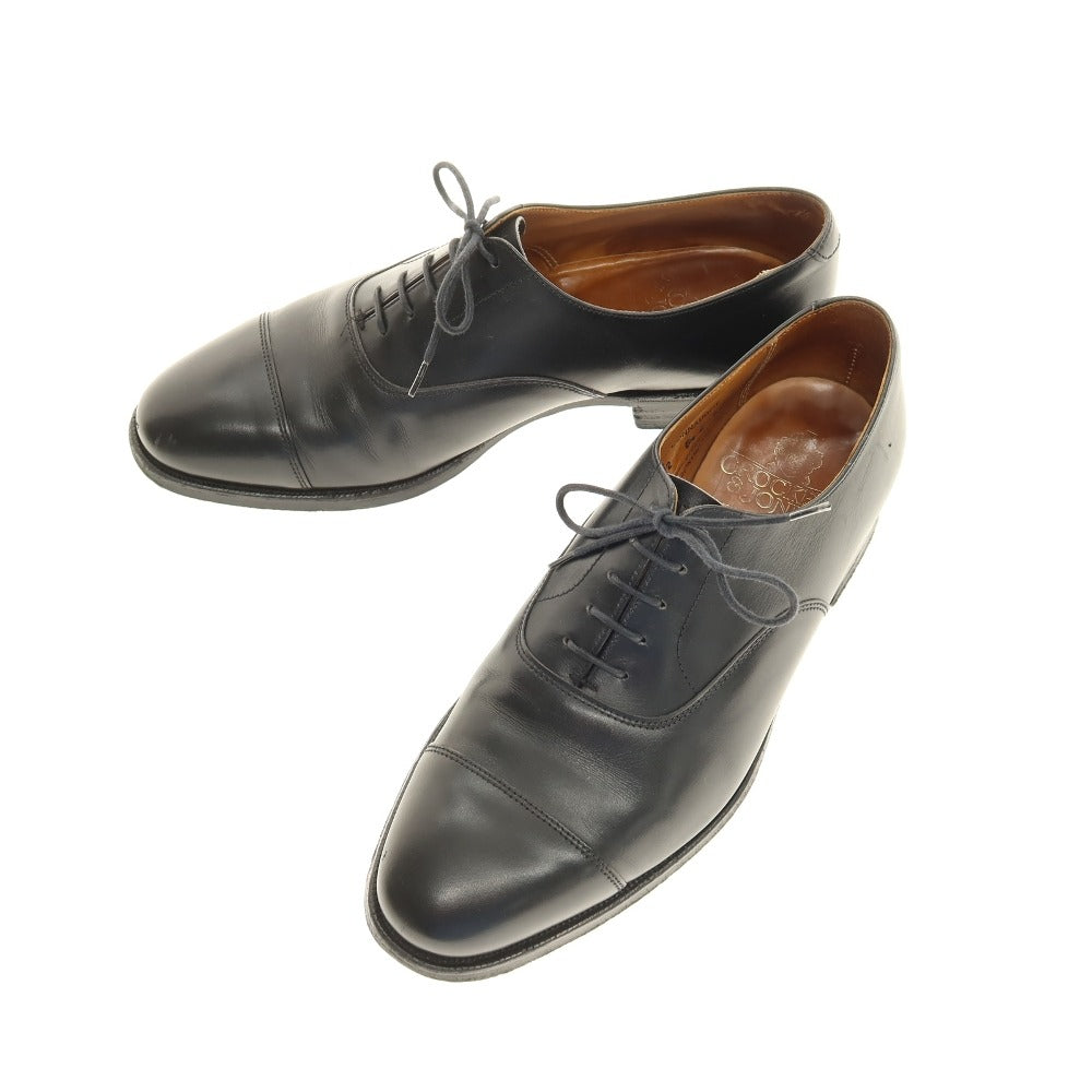 【中古】クロケットアンドジョーンズ CROCKETT&amp;JONES CONNAUGHT ストレートチップ ドレスシューズ ブラック【サイズ6 1/2E】【 状態ランクD 】【 メンズ 】