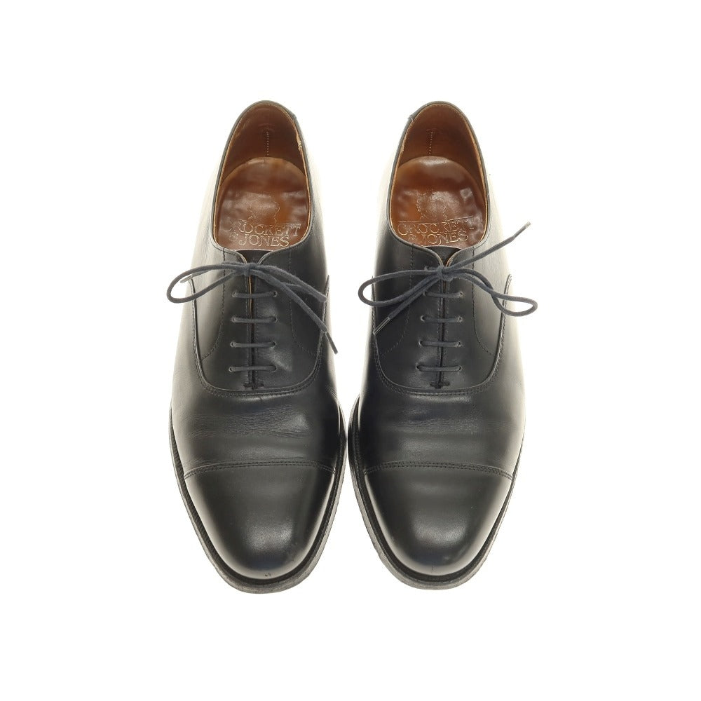 【中古】クロケットアンドジョーンズ CROCKETT&amp;JONES CONNAUGHT ストレートチップ ドレスシューズ ブラック【 6 1/2E 】【 状態ランクD 】【 メンズ 】 []