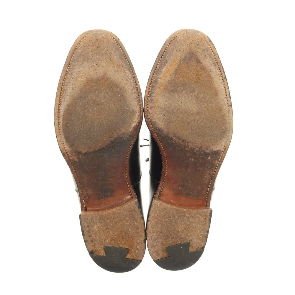【中古】クロケットアンドジョーンズ CROCKETT&amp;JONES CONNAUGHT ストレートチップ ドレスシューズ ブラック【 6 1/2E 】【 状態ランクD 】【 メンズ 】 []